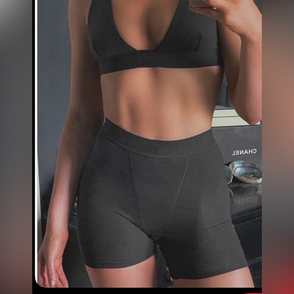SKIMS Black Athletic Bike Shorts